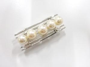 アンティーク　パール　帯留め